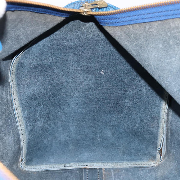 LOUIS VUITTON Epi Keepall 50 Boston Bag Blue M42965 LV Auth 211297