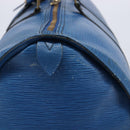 LOUIS VUITTON Epi Keepall 50 Boston Bag Blue M42965 LV Auth 211297-7