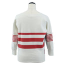 CHANEL Mademoiselle Sweat Long-sleeved T-shirt cotton 38 White CC Auth 211301V-2