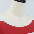 CHANEL Mademoiselle Sweat Long-sleeved T-shirt cotton 38 White CC Auth 211301V-5