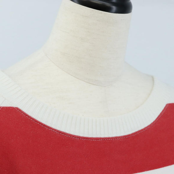 CHANEL Mademoiselle Sweat Long-sleeved T-shirt cotton 38 White CC Auth 211301V