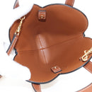 CELINE Macadam Canvas Triomphe Teencool Bag PVC 2way Black Gold Auth 211303M-19