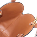 CELINE Macadam Canvas Triomphe Teencool Bag PVC 2way Black Gold Auth 211303M-20