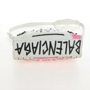 Balenciaga Graffiti Classic City S Bag Leather 2way White 431621 Auth 211307V-16