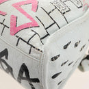 Balenciaga Graffiti Classic City S Bag Leather 2way White 431621 Auth 211307V-20