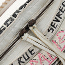 Balenciaga Graffiti Classic City S Bag Leather 2way White 431621 Auth 211307V-21