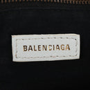 Balenciaga Graffiti Classic City S Bag Leather 2way White 431621 Auth 211307V-23