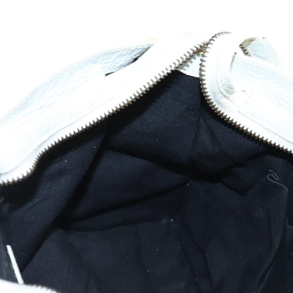 Balenciaga Graffiti Classic City S Bag Leather 2way White 431621 Auth 211307V