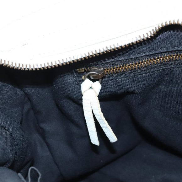 Balenciaga Graffiti Classic City S Bag Leather 2way White 431621 Auth 211307V
