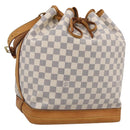 LOUIS VUITTON Damier Azur Noe Shoulder Bag N42222 LV Auth 211309V-1