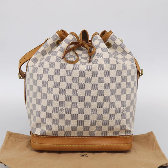 LOUIS VUITTON Damier Azur Noe Shoulder Bag N42222 LV Auth 211309V
