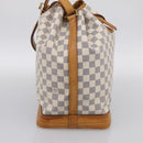 LOUIS VUITTON Damier Azur Noe Shoulder Bag N42222 LV Auth 211309V-4