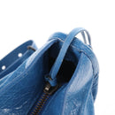 Balenciaga Le City Small Hand Bag Leather 2way Blue 811442 Auth 211310V-18