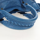 Balenciaga Le City Small Hand Bag Leather 2way Blue 811442 Auth 211310V-7