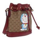 GUCCI Micro GG Supreme Fujiko Pro Shoulder Bag PVC Beige 647801 Auth 211311M-1