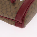 GUCCI Micro GG Supreme Fujiko Pro Shoulder Bag PVC Beige 647801 Auth 211311M-12