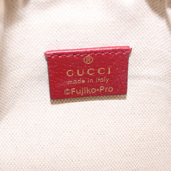 GUCCI Micro GG Supreme Fujiko Pro Shoulder Bag PVC Beige 647801 Auth 211311M