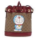 GUCCI Micro GG Supreme Fujiko Pro Shoulder Bag PVC Beige 647801 Auth 211311M-2