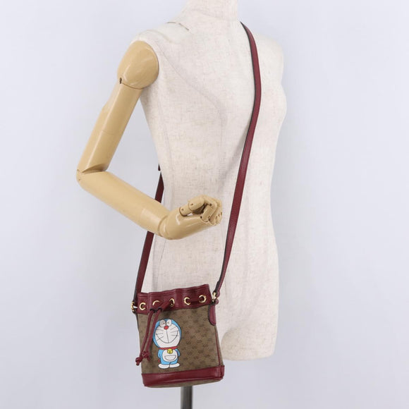 GUCCI Micro GG Supreme Fujiko Pro Shoulder Bag PVC Beige 647801 Auth 211311M