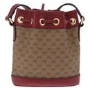 GUCCI Micro GG Supreme Fujiko Pro Shoulder Bag PVC Beige 647801 Auth 211311M-3