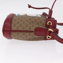GUCCI Micro GG Supreme Fujiko Pro Shoulder Bag PVC Beige 647801 Auth 211311M-4