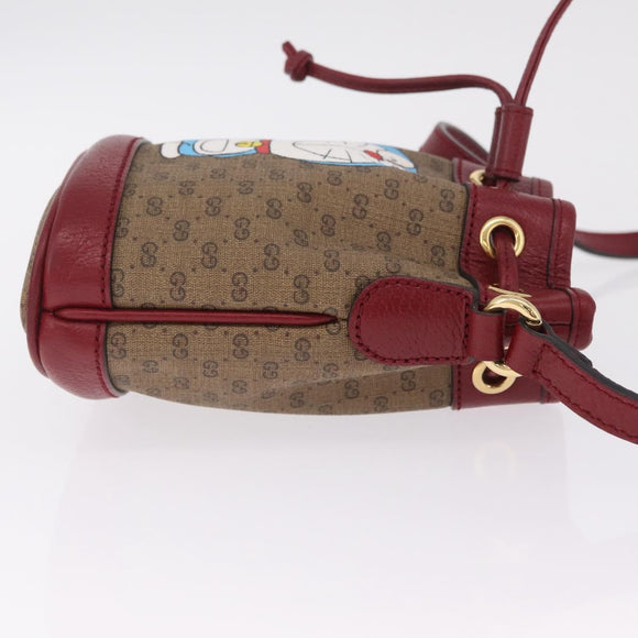 GUCCI Micro GG Supreme Fujiko Pro Shoulder Bag PVC Beige 647801 Auth 211311M