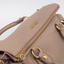 Miu Miu Matelasse Hand Bag Leather 2way Pink Gold Auth 211316M-6