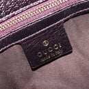 GUCCI GG Canvas Hand Bag Beige Gold 131324 Auth 211317V-19