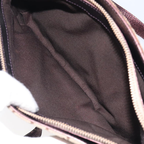 GUCCI GG Canvas Hand Bag Beige Gold 131324 Auth 211317V