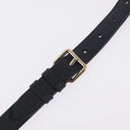 Christian Dior Lady Dior Hand Bag Leather 2way Black Gold Auth 211318SM-12