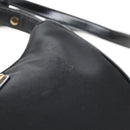 PRADA Arche Shoulder Bag Nylon Leather 2way Black Gold Auth 211320V-20