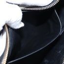 PRADA Arche Shoulder Bag Nylon Leather 2way Black Gold Auth 211320V-27