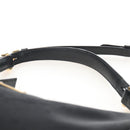 PRADA Arche Shoulder Bag Nylon Leather 2way Black Gold Auth 211320V-8