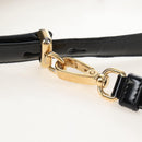 PRADA Arche Shoulder Bag Nylon Leather 2way Black Gold Auth 211320V-9