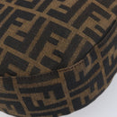 FENDI Zucca Canvas Mamma Baguette Hand Bag Brown Silver 8BR088 Auth 211322V-10