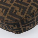 FENDI Zucca Canvas Mamma Baguette Hand Bag Brown Silver 8BR088 Auth 211322V-13