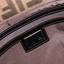 FENDI Zucca Canvas Mamma Baguette Hand Bag Brown Silver 8BR088 Auth 211322V-18