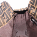 FENDI Zucca Canvas Mamma Baguette Hand Bag Brown Silver 8BR088 Auth 211322V-21