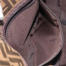 FENDI Zucca Canvas Mamma Baguette Hand Bag Brown Silver 8BR088 Auth 211322V-23