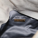 Miu Miu Vitellolux Hand Bag Leather 2way Gray Gold Tone Auth 211327V-19