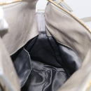 Miu Miu Vitellolux Hand Bag Leather 2way Gray Gold Tone Auth 211327V-21
