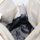 Miu Miu Vitellolux Hand Bag Leather 2way Gray Gold Tone Auth 211327V-22
