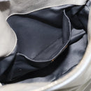 Miu Miu Vitellolux Hand Bag Leather 2way Gray Gold Tone Auth 211327V-23