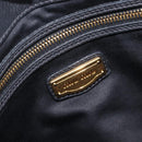Miu Miu Hand Bag Vittero Dino Leather 2way Black Gold Auth 211328V-16