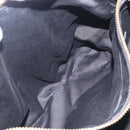 Miu Miu Hand Bag Vittero Dino Leather 2way Black Gold Auth 211328V-23