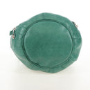 Balenciaga Giant Mini Pom Pom Hand Bag Leather 2way Green 250920 Auth 211331M-11