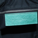 Balenciaga Giant Mini Pom Pom Hand Bag Leather 2way Green 250920 Auth 211331M-20