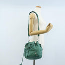 Balenciaga Giant Mini Pom Pom Hand Bag Leather 2way Green 250920 Auth 211331M-27
