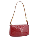 LOUIS VUITTON Vernis Pochette Accessoires Rose Andian M91574 Auth 211332-1