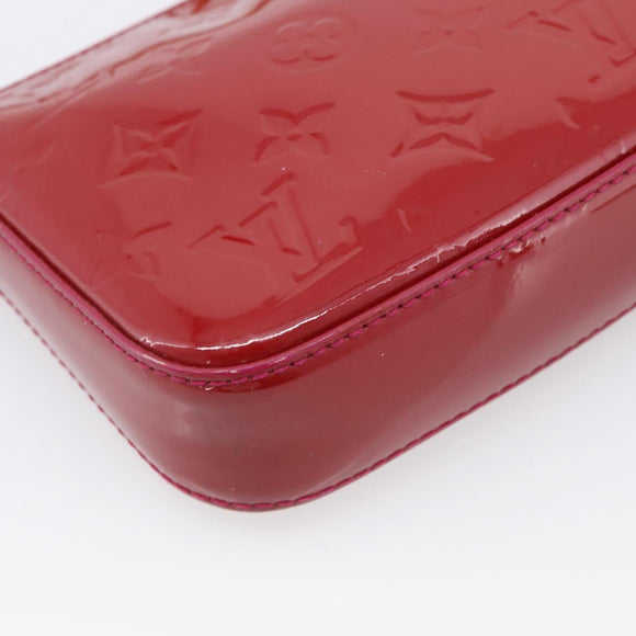 LOUIS VUITTON Vernis Pochette Accessoires Rose Andian M91574 Auth 211332